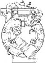 FC1714 A/C Compressor 1721741 BV6N19D629BC FORD FOCUS [USA] Saloo 2009-